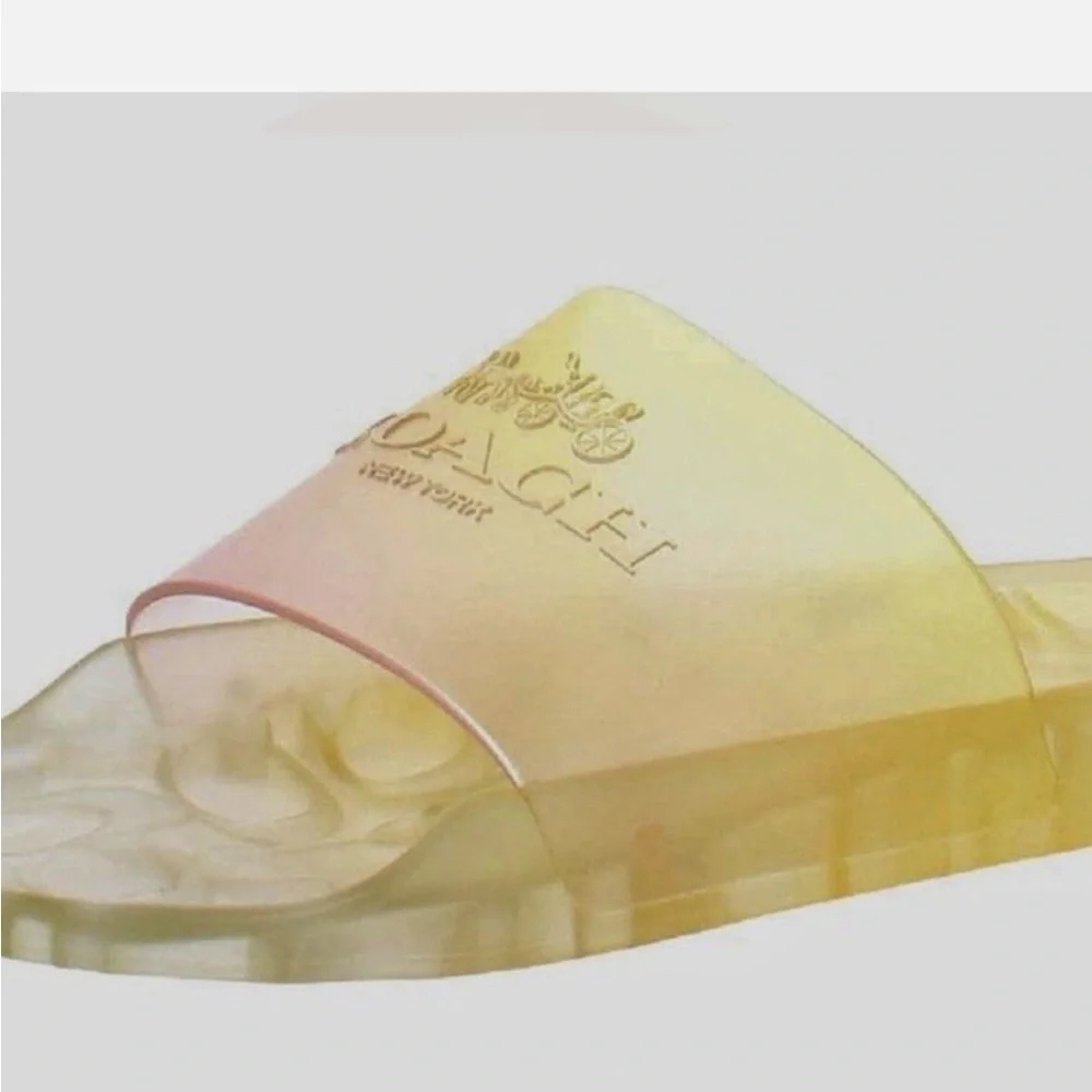 𝓒O𝓐𝓒𝓗 Women's Ulyssa Jelly Pool Slides w/box - Picture 13 of 15